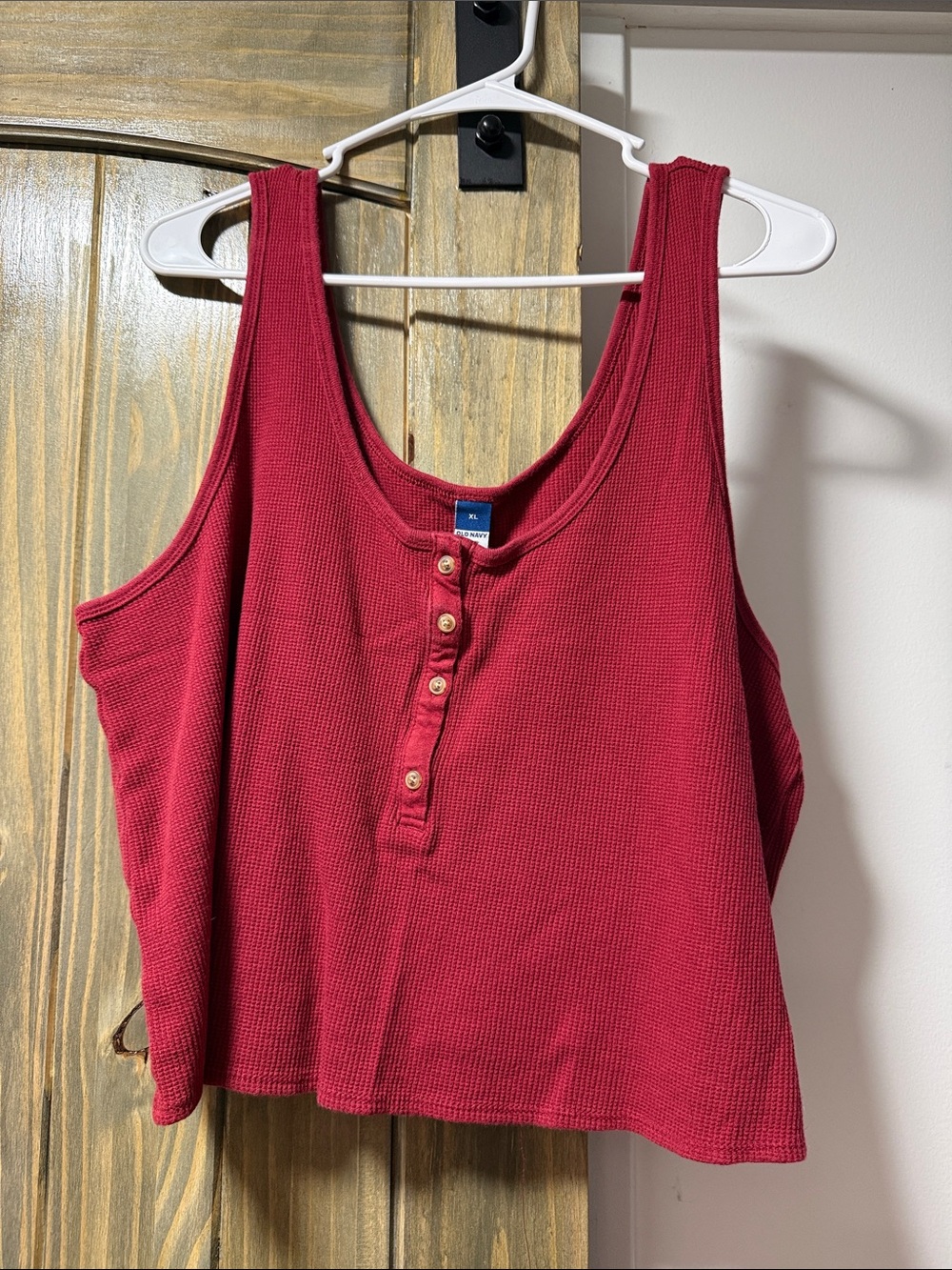 Women's Red Crop Tank Top